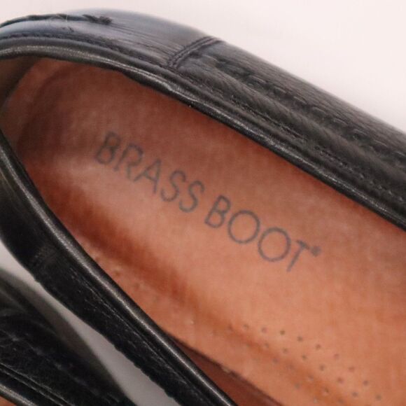 Brass Boot Tassel penny loafer men\'s Black Size 10 main image 11